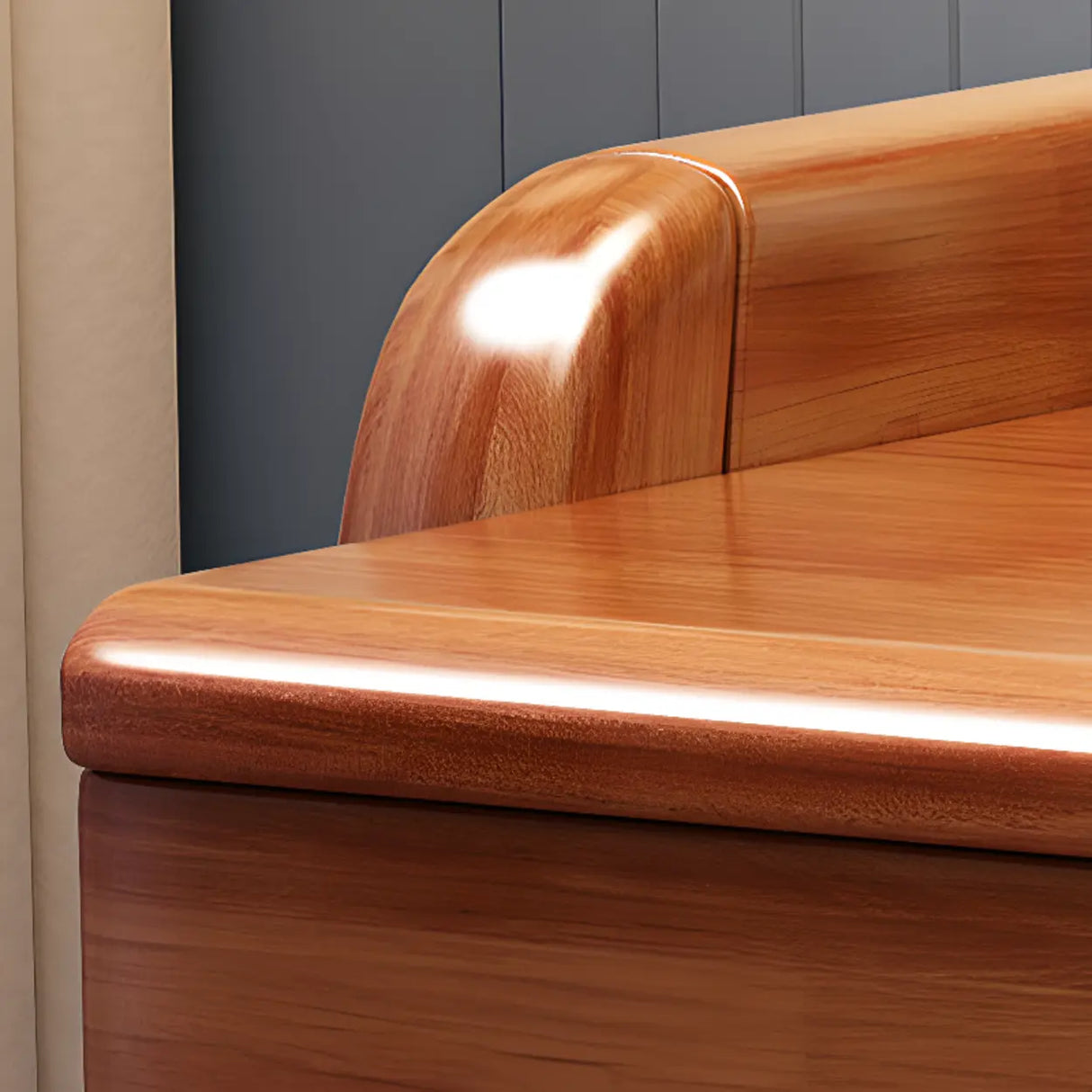 Adjustable Wood Storage Kids Desk with Cabinet and Hutch Image - 6