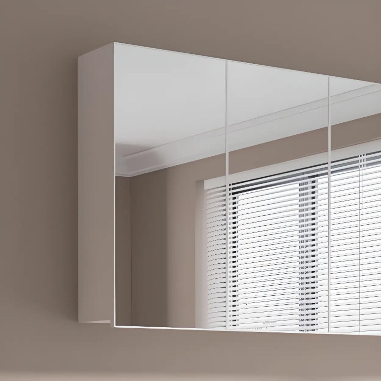 Aluminum Rectangle Frameless Mirrored Medicine Cabinet Image - 6