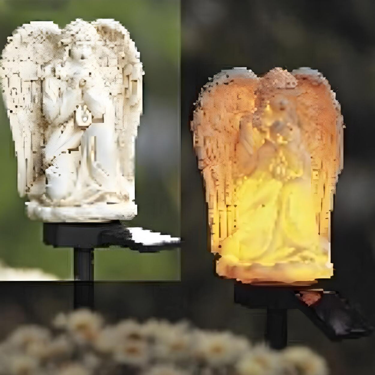 Angel Shaped Solar Garden Stake Lights Landscape Lighting Image - 3