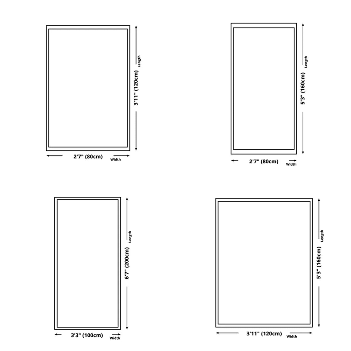 Anti-Slip Backing Bohemian Rectangular Area Rug