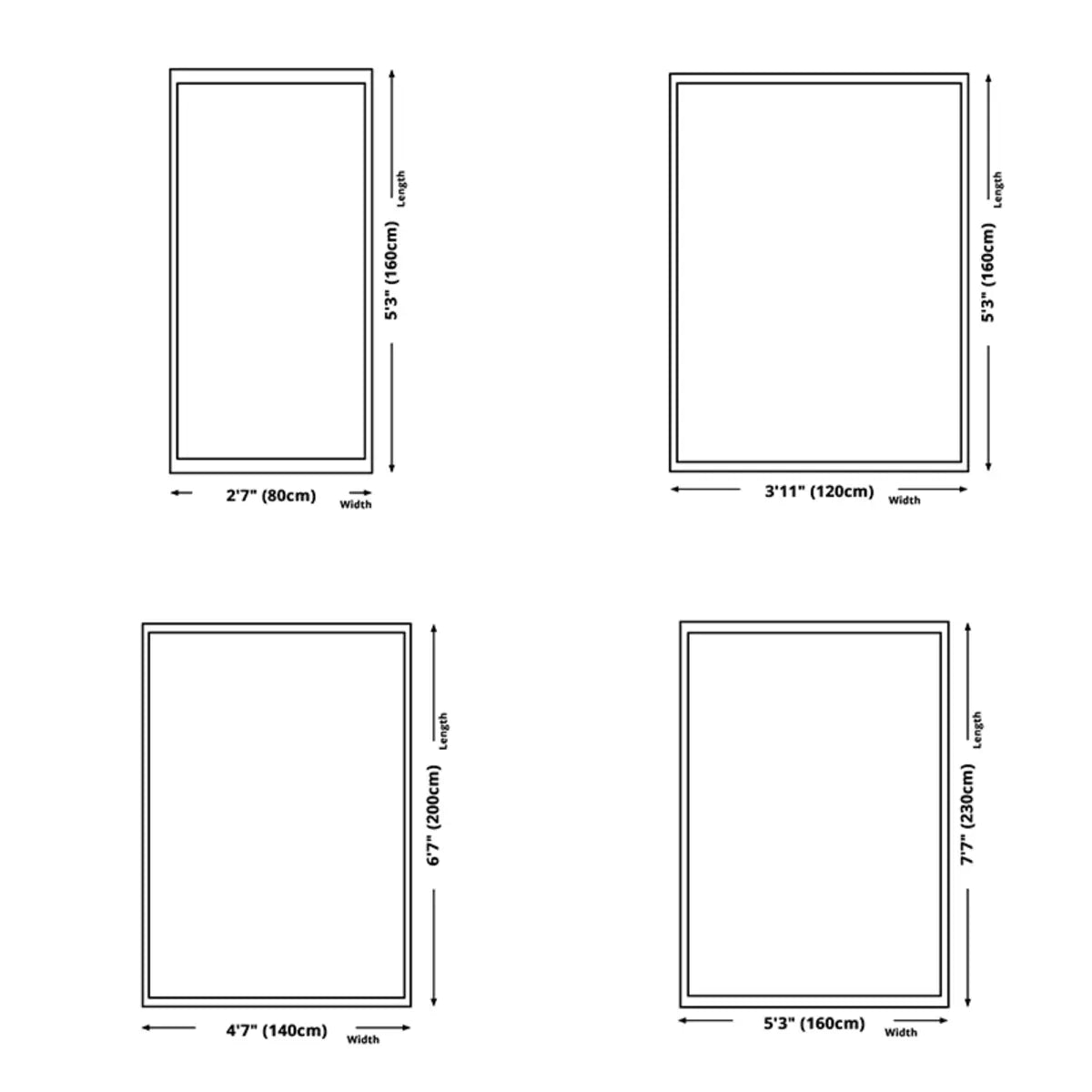 Anti-Slip Backing Modern Striped Polyester Area Rug Image - 14