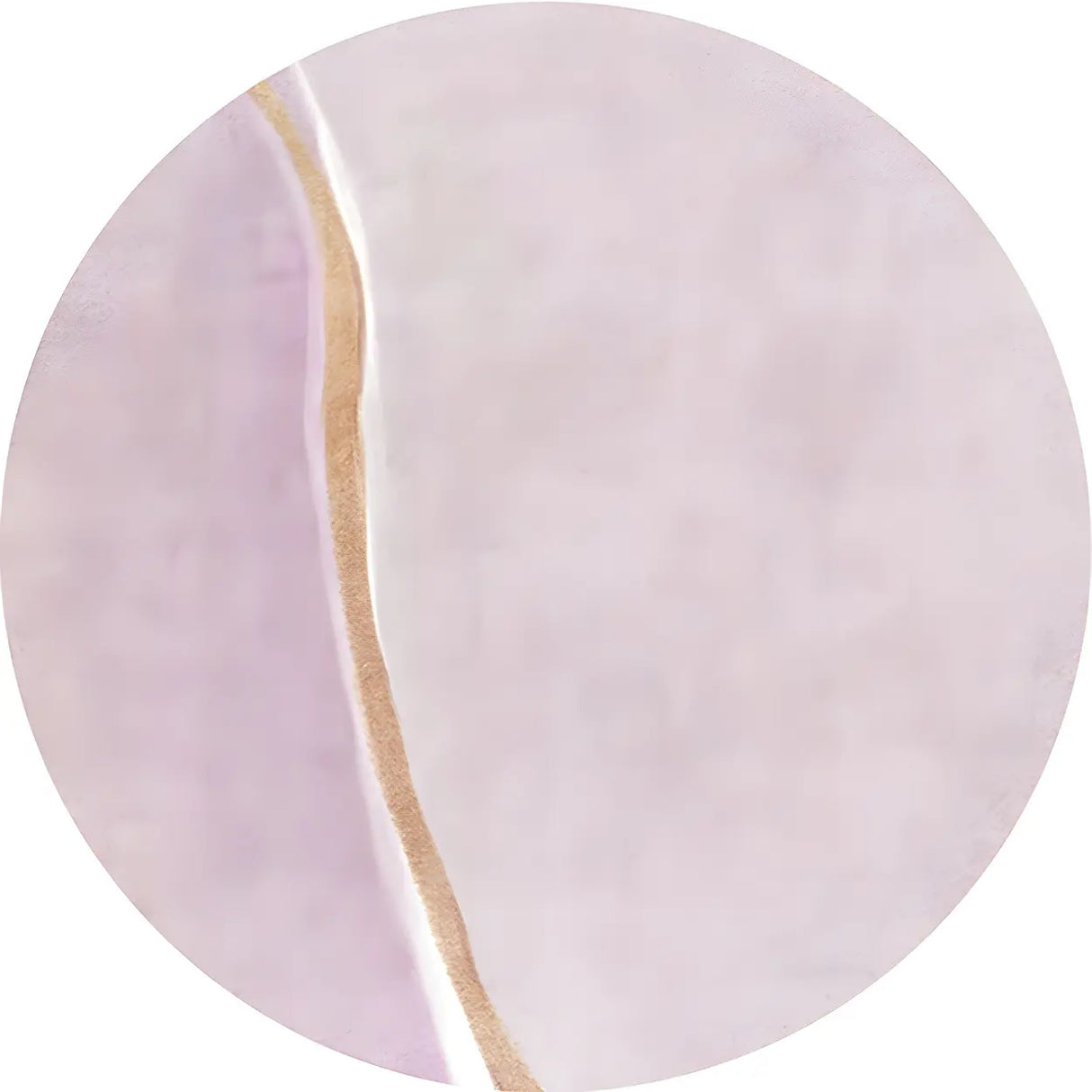 Anti-Slip Backing Round Polyester Color Block Area Rug Image - 13