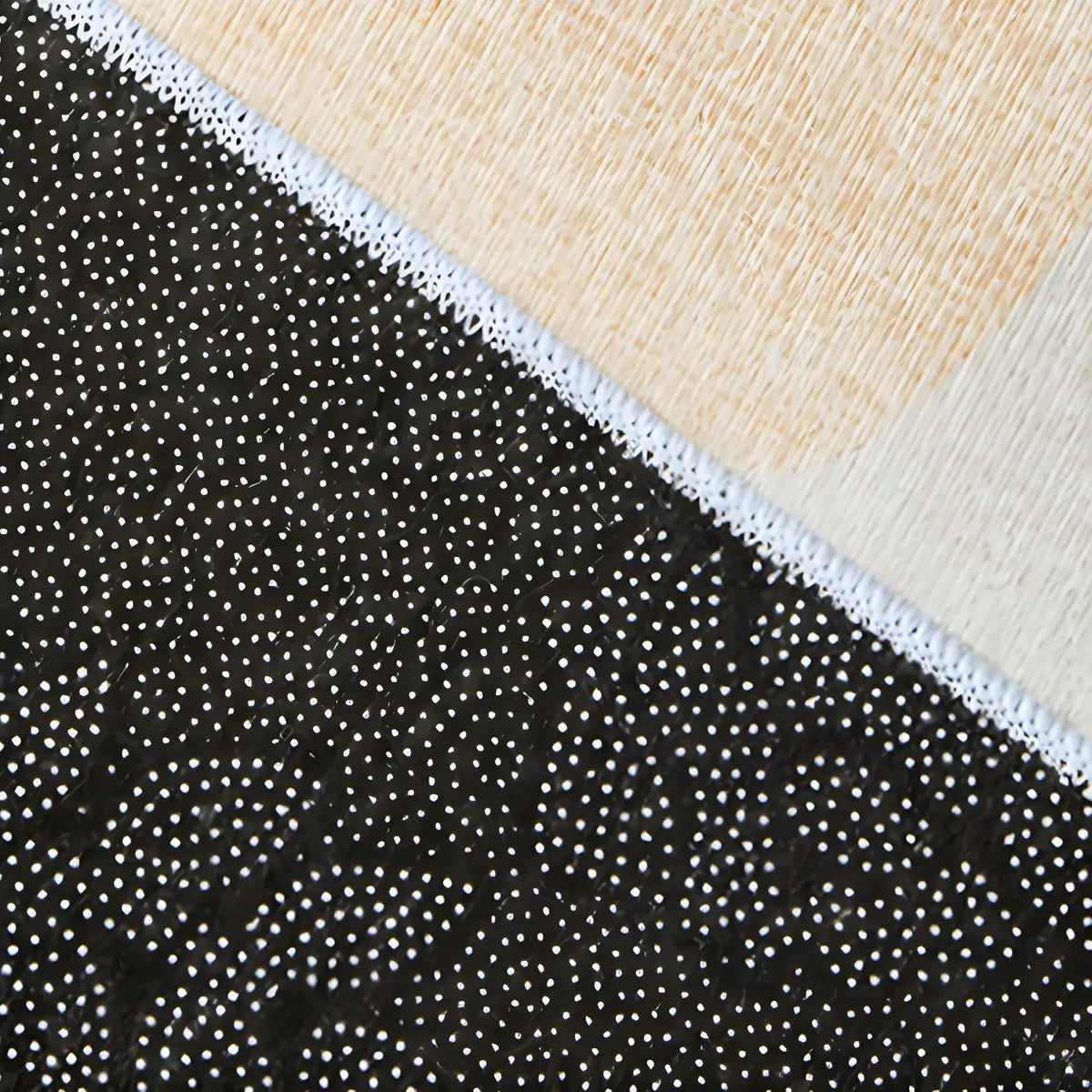 Anti-Slip Design Abstract White Rectangular Area Rug Image - 10