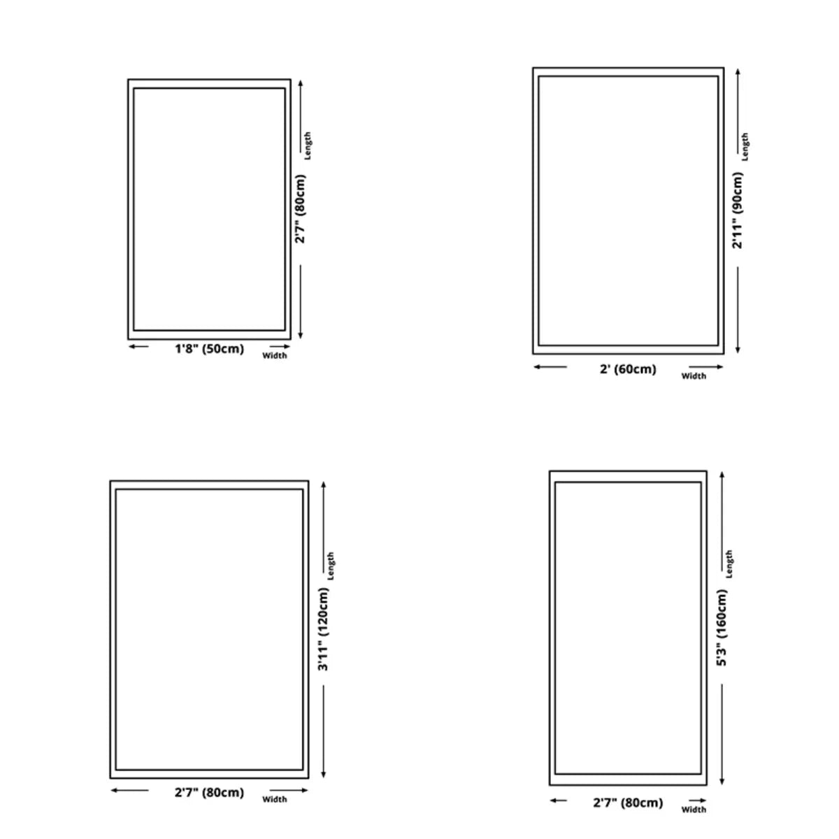 Anti-Slip Design Abstract White Rectangular Area Rug