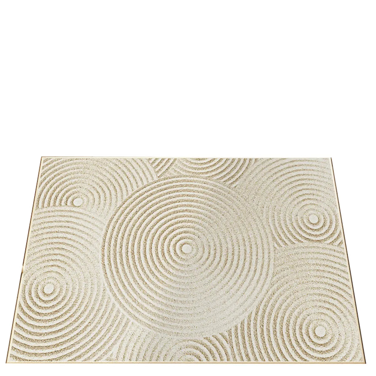 Anti-Slip Minimalist Geometric Cotton Blend Area Rug Image - 5