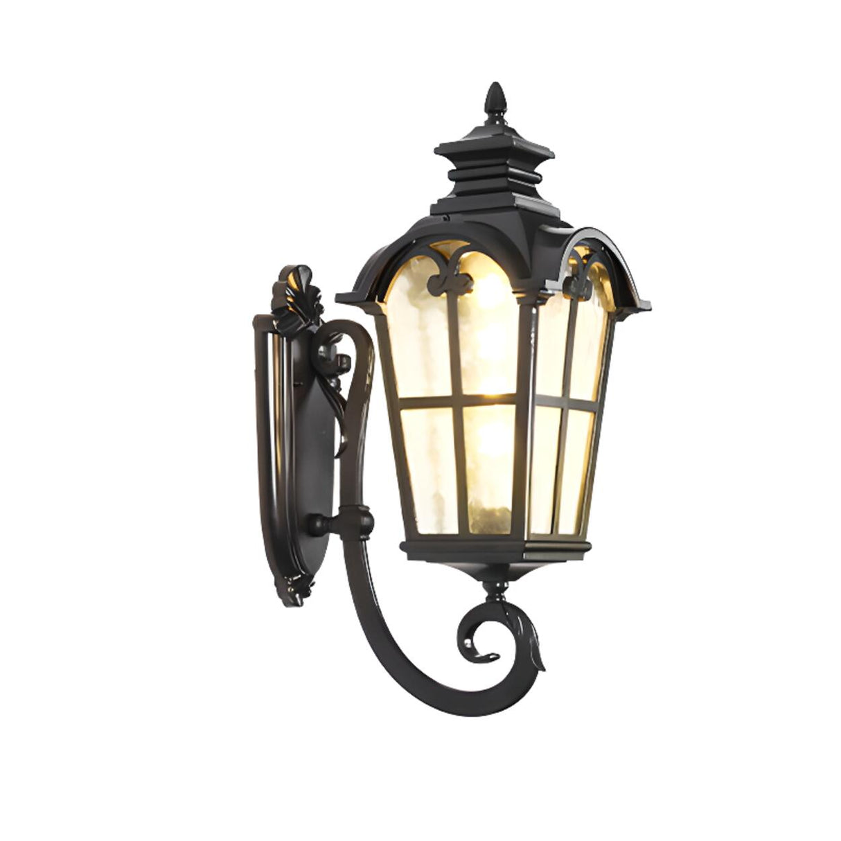 Antique Bronze Outdoor Wall Lantern Sconce Image - 3
