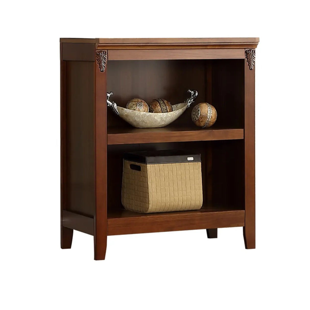 Antique Multi-shelf Brown Wood Timber Tall Bookcase Image - 16