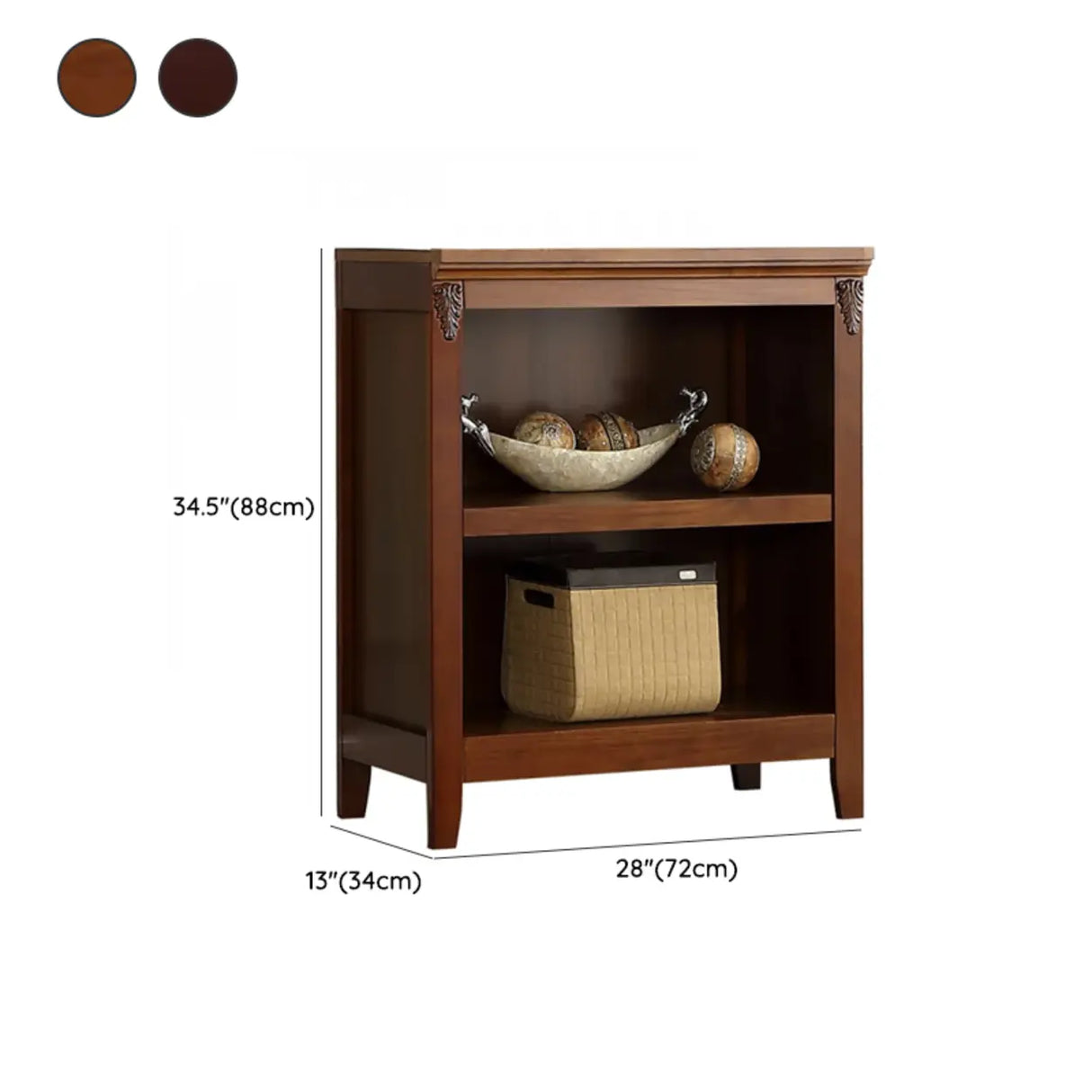 Antique Multi-shelf Brown Wood Timber Tall Bookcase Image - 30