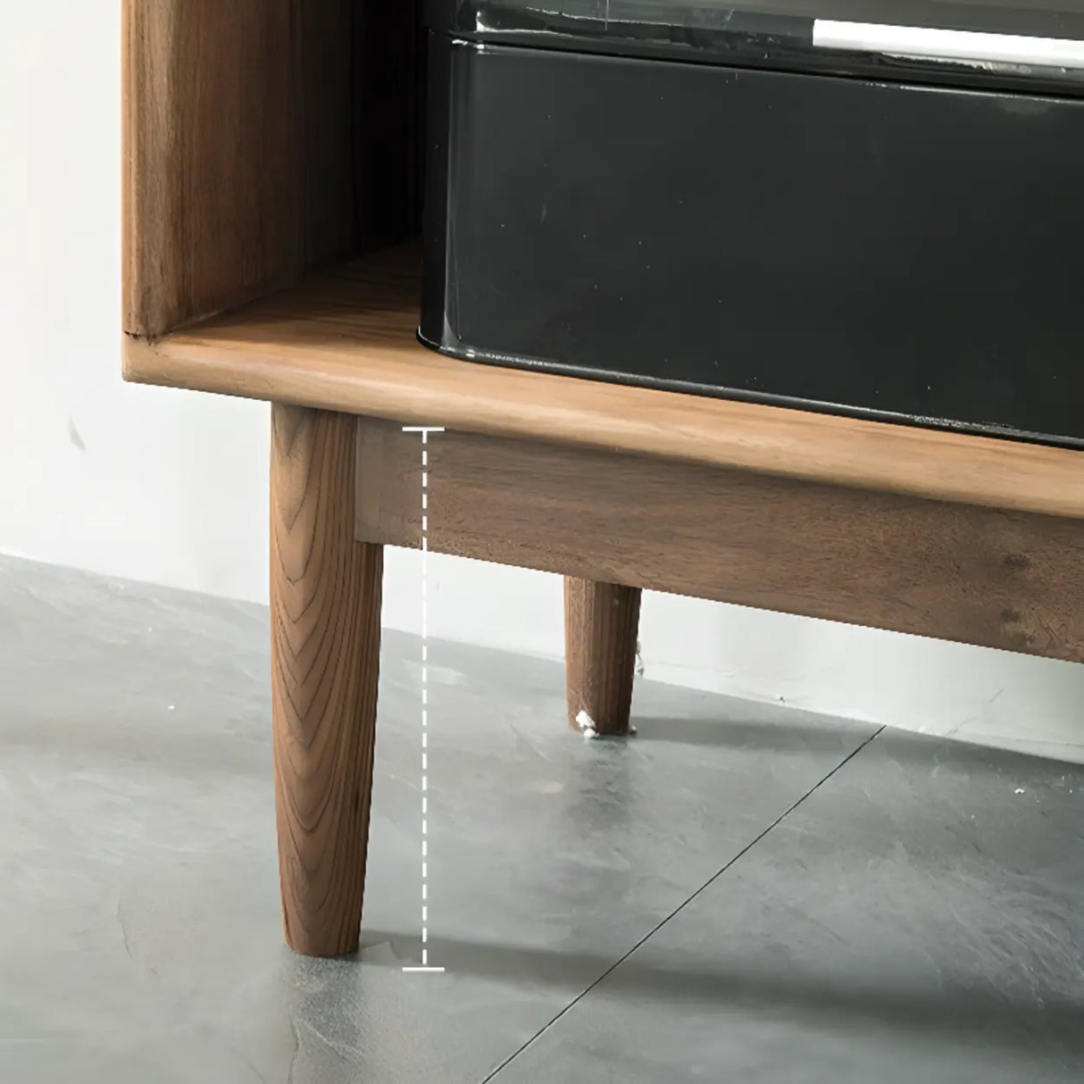 Antique Oval Glass Door Closed Wood Organizer Bookcase Image - 11