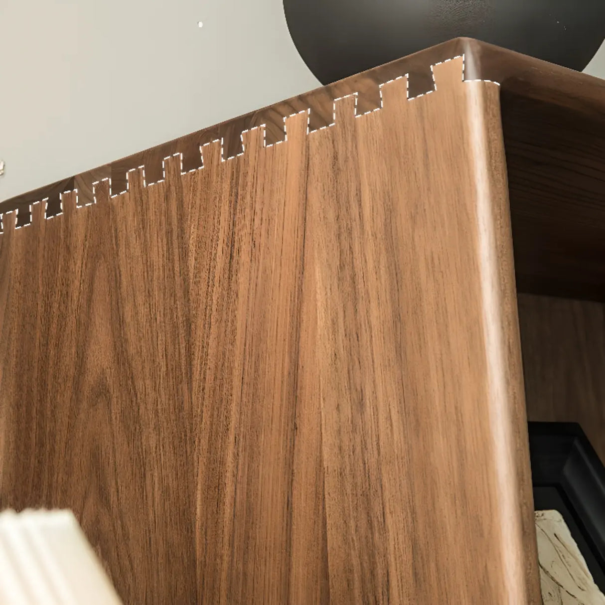 Antique Oval Glass Door Closed Wood Organizer Bookcase Image - 9