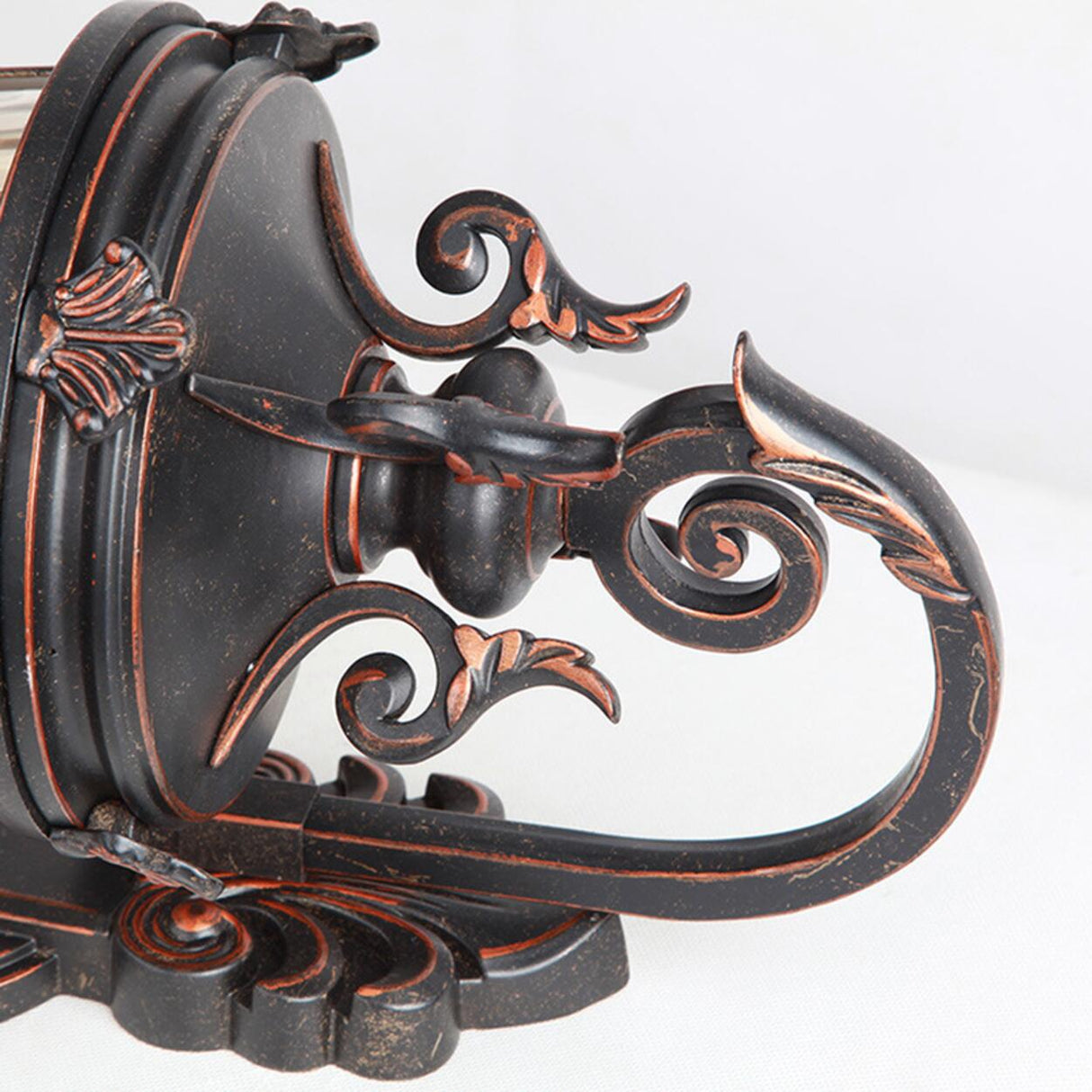 Antique Waterproof Outdoor Black Wall Lantern Light Image - 10