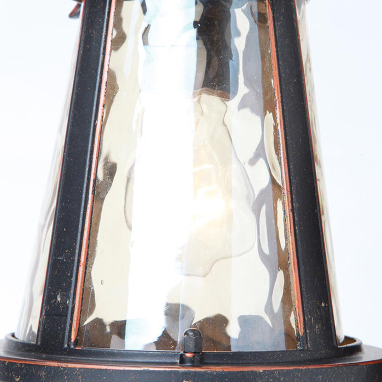 Antique Waterproof Outdoor Black Wall Lantern Light Image - 11