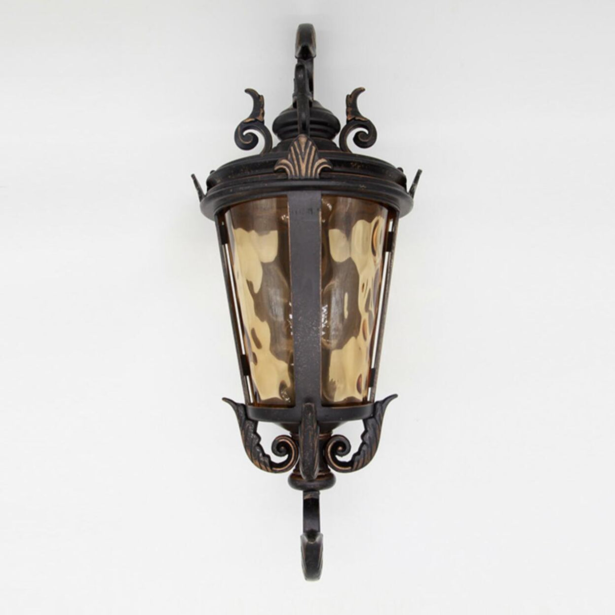 Antique Waterproof Outdoor Black Wall Lantern Light Image - 8