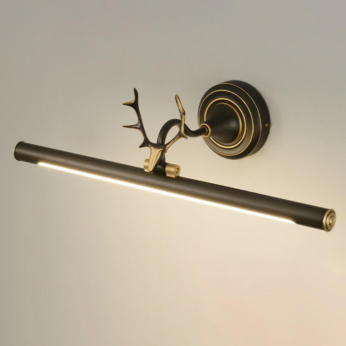 Antler Design Simple Metal Tubular LED Vanity Light Image - 11
