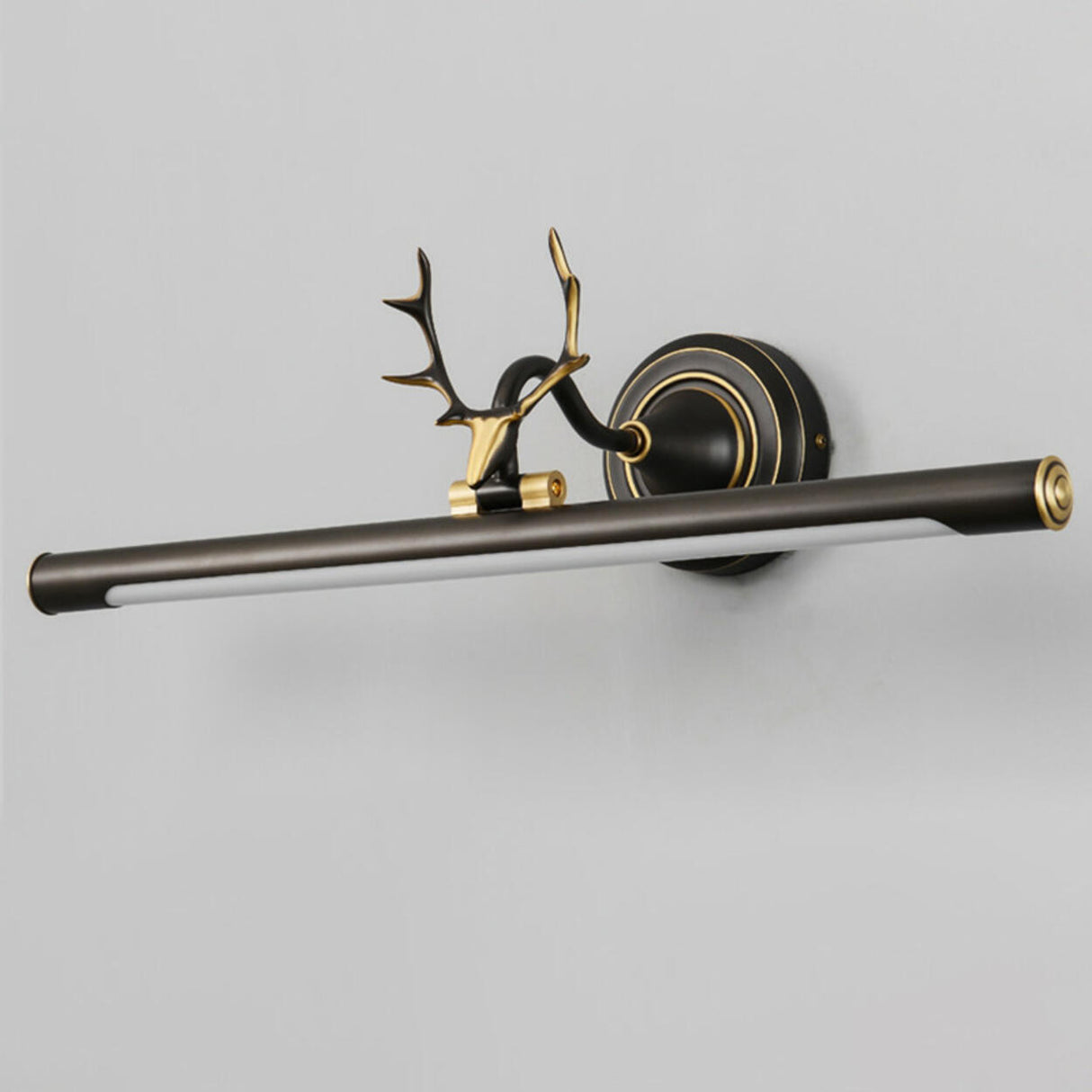 Antler Design Simple Metal Tubular LED Vanity Light Image - 12