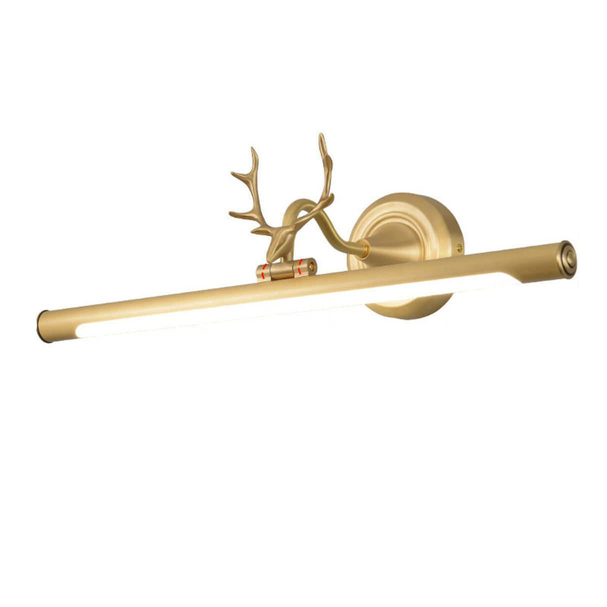 Antler Design Simple Metal Tubular LED Vanity Light Image - 2