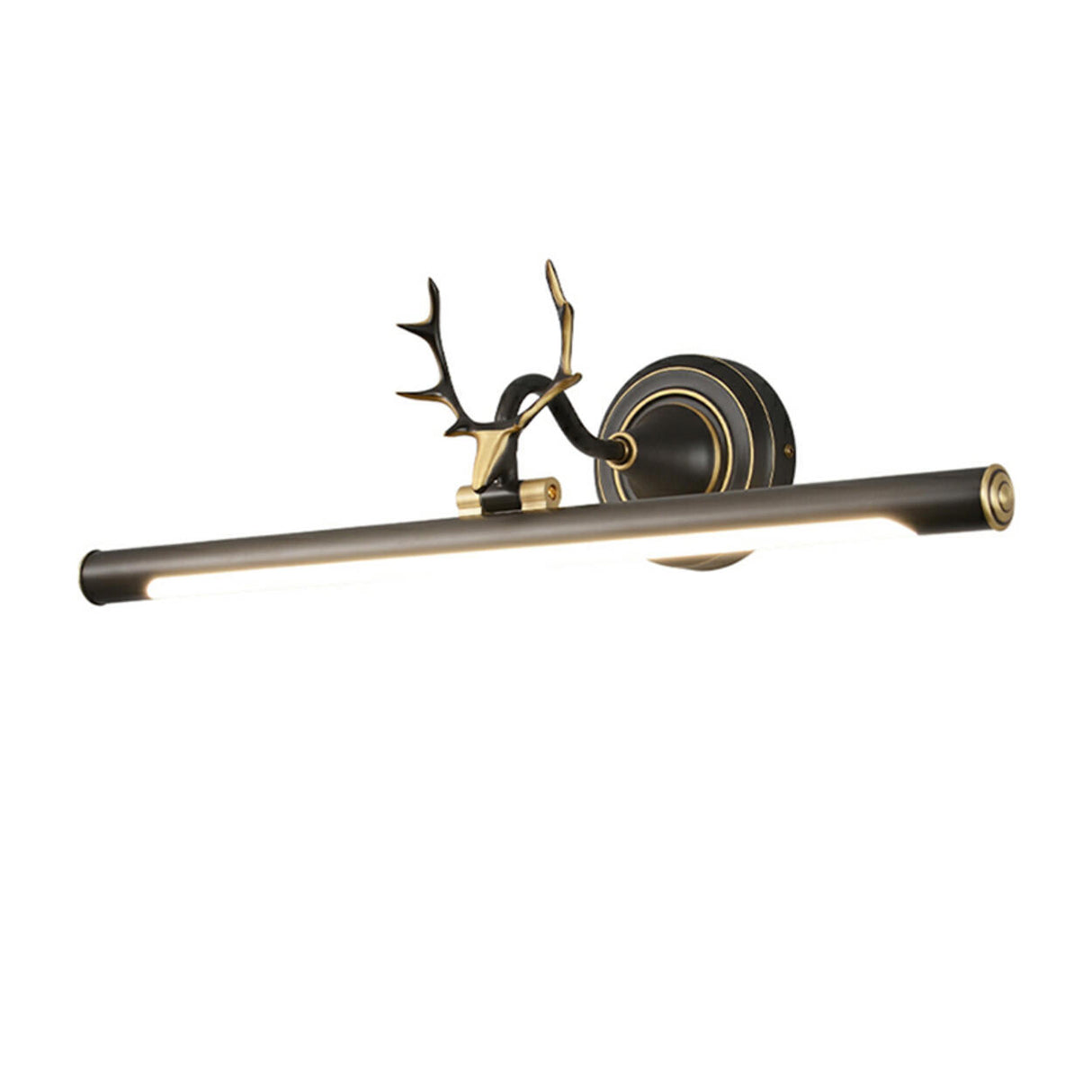Antler Design Simple Metal Tubular LED Vanity Light Image - 6