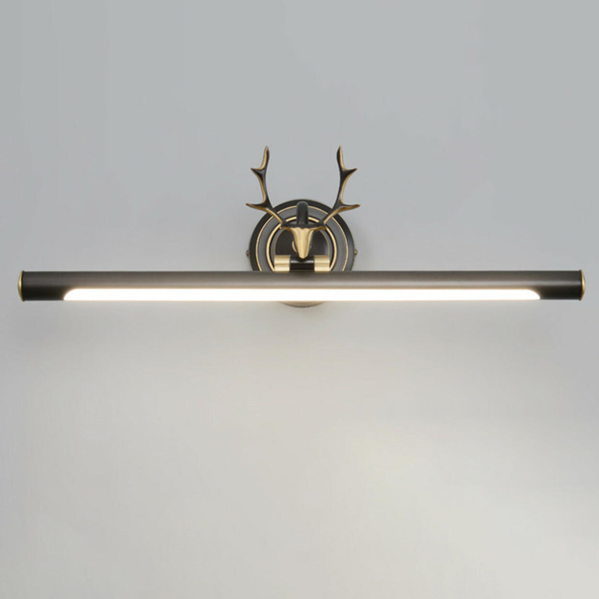 Antler Design Simple Metal Tubular LED Vanity Light Image - 9