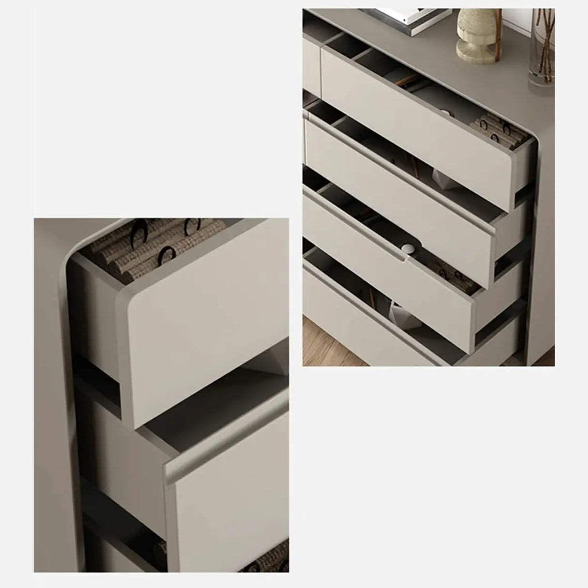 Apricot Wood Dresser with Soft-Close Drawers Image - 14