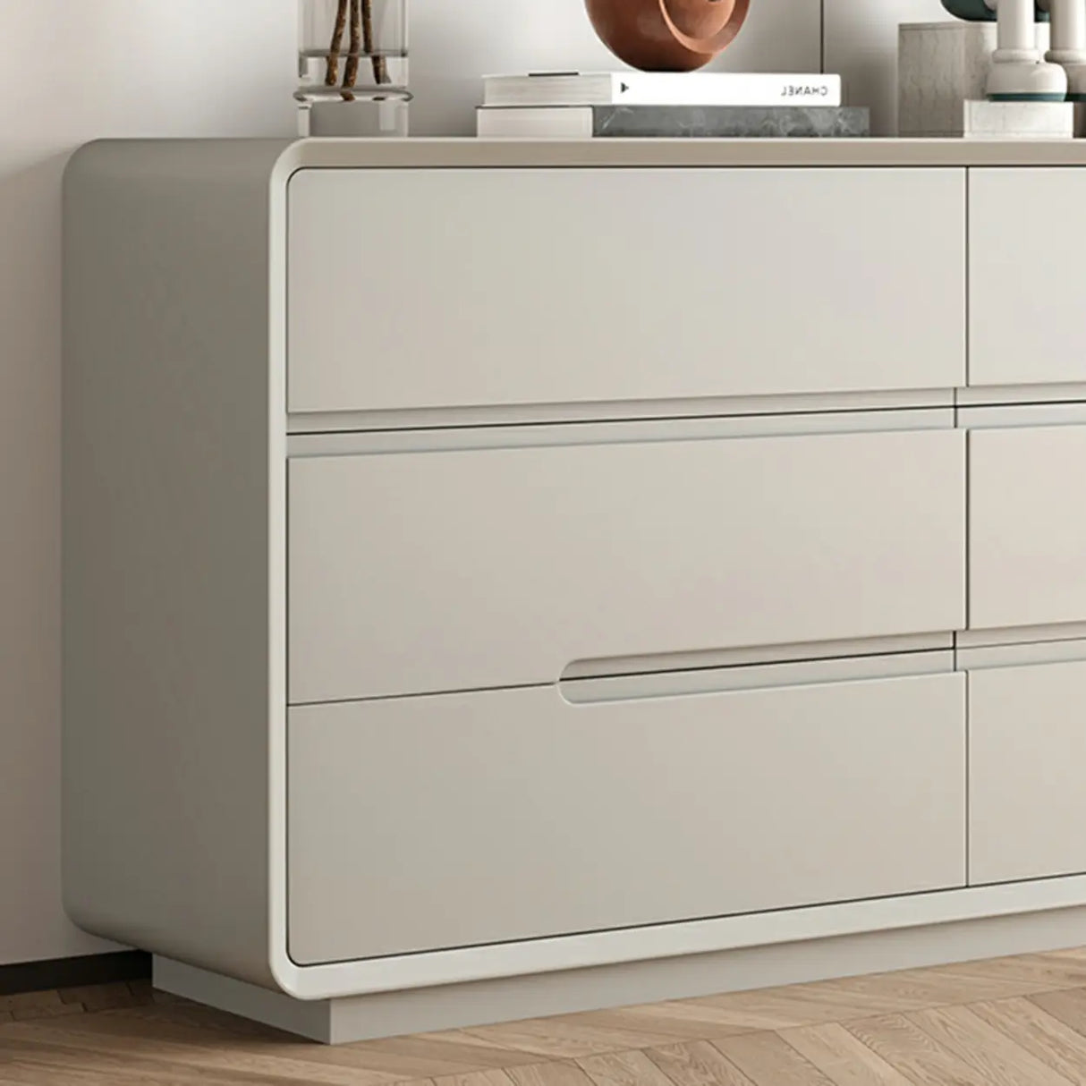 Apricot Wood Dresser with Soft-Close Drawers Image - 17