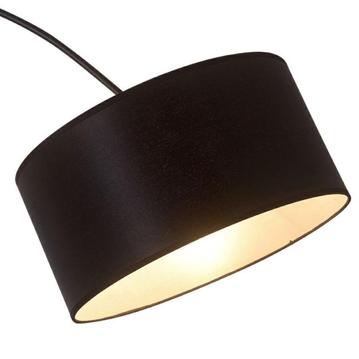 Arched Drum Shade Modern Adjustable Metal Floor Lamp Image - 8