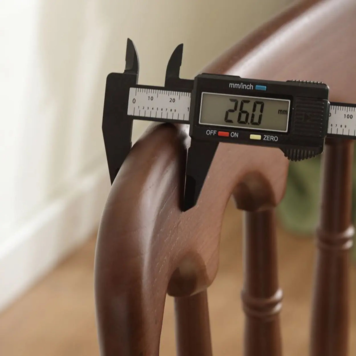 Arched Open Slatted Back Wooden Dining Chair Brown Image - 20