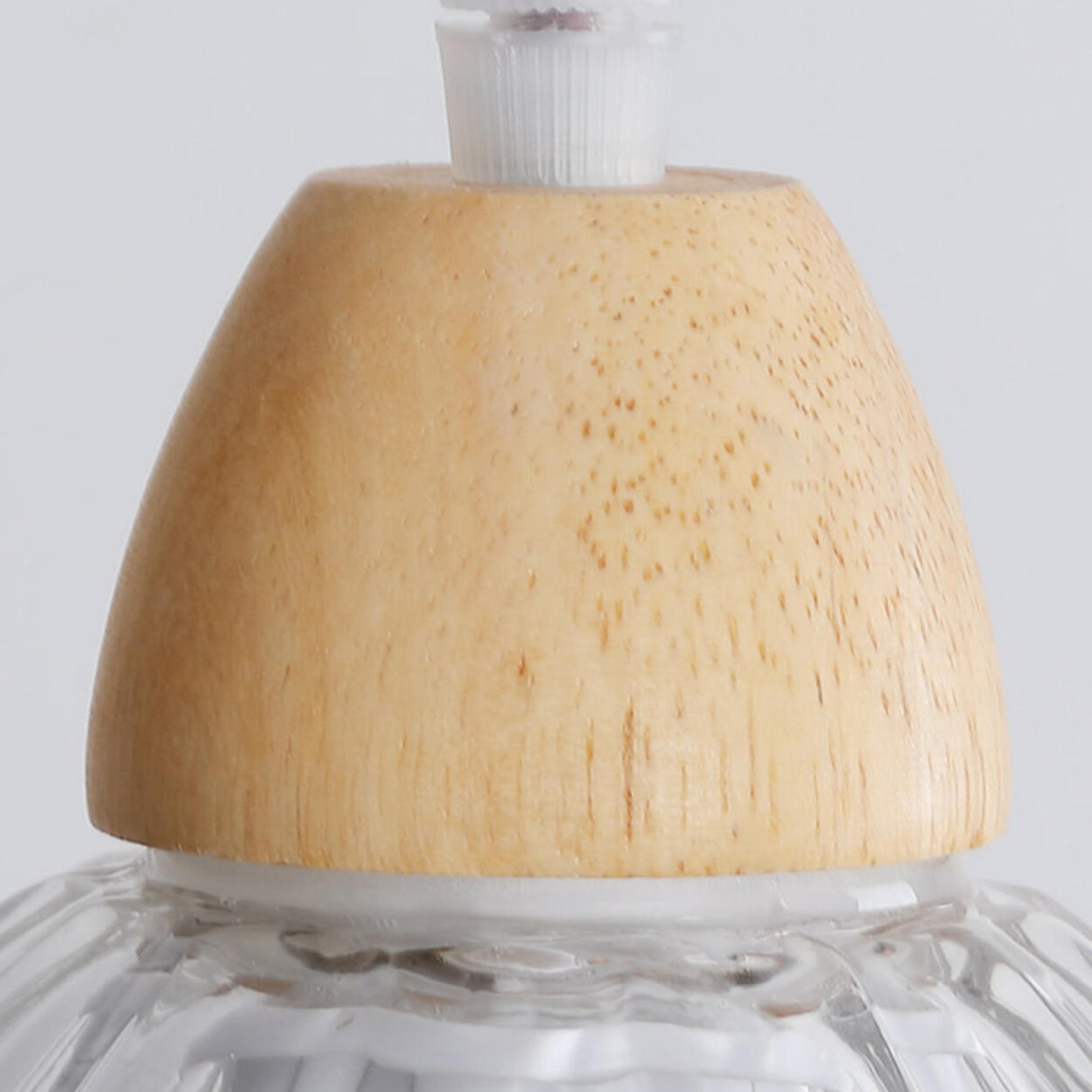 Art Deco Geometric Dome Clear Glassy Pendant Light Image - 7