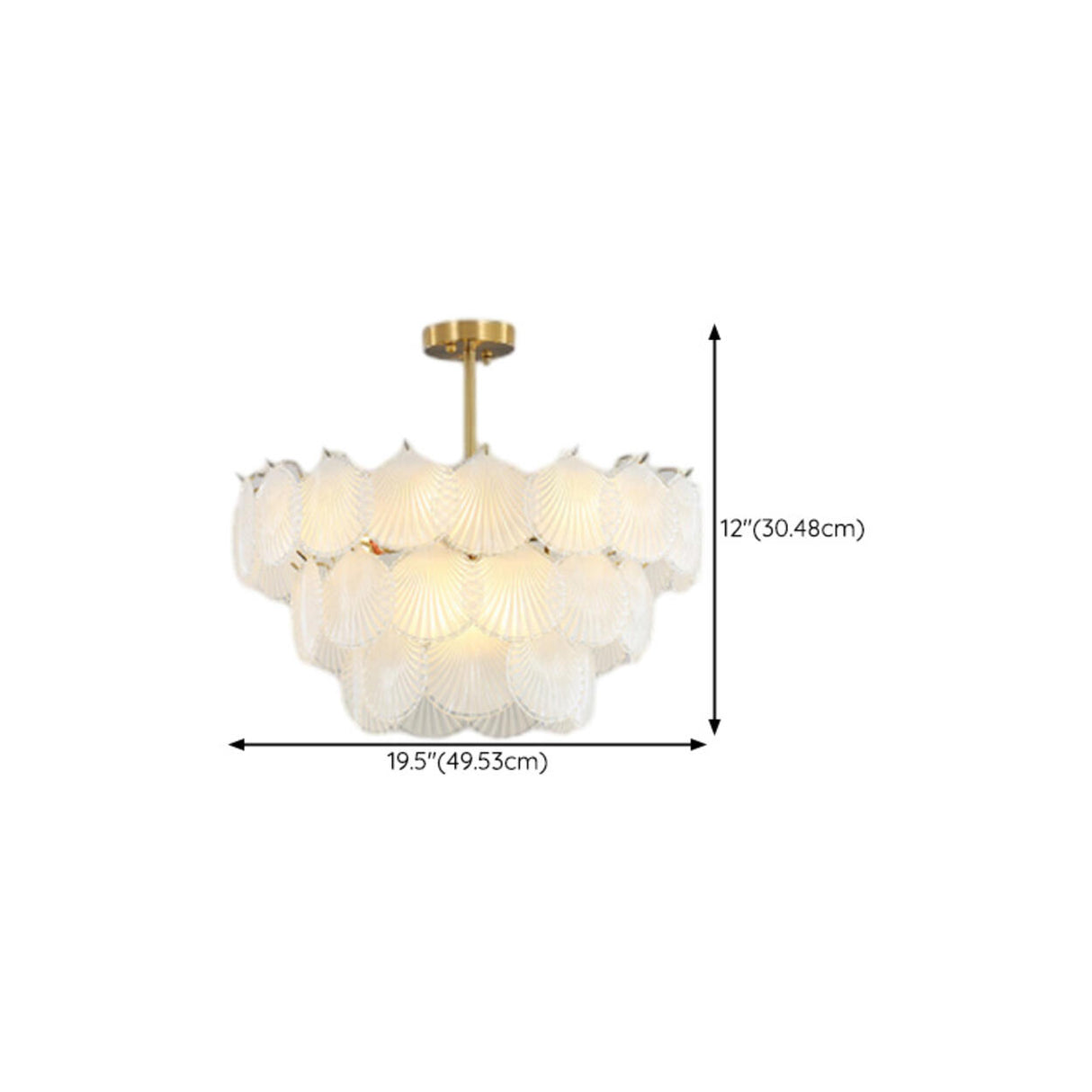 Art Deco Gold Luxury Snowflake Crystal Chandelier