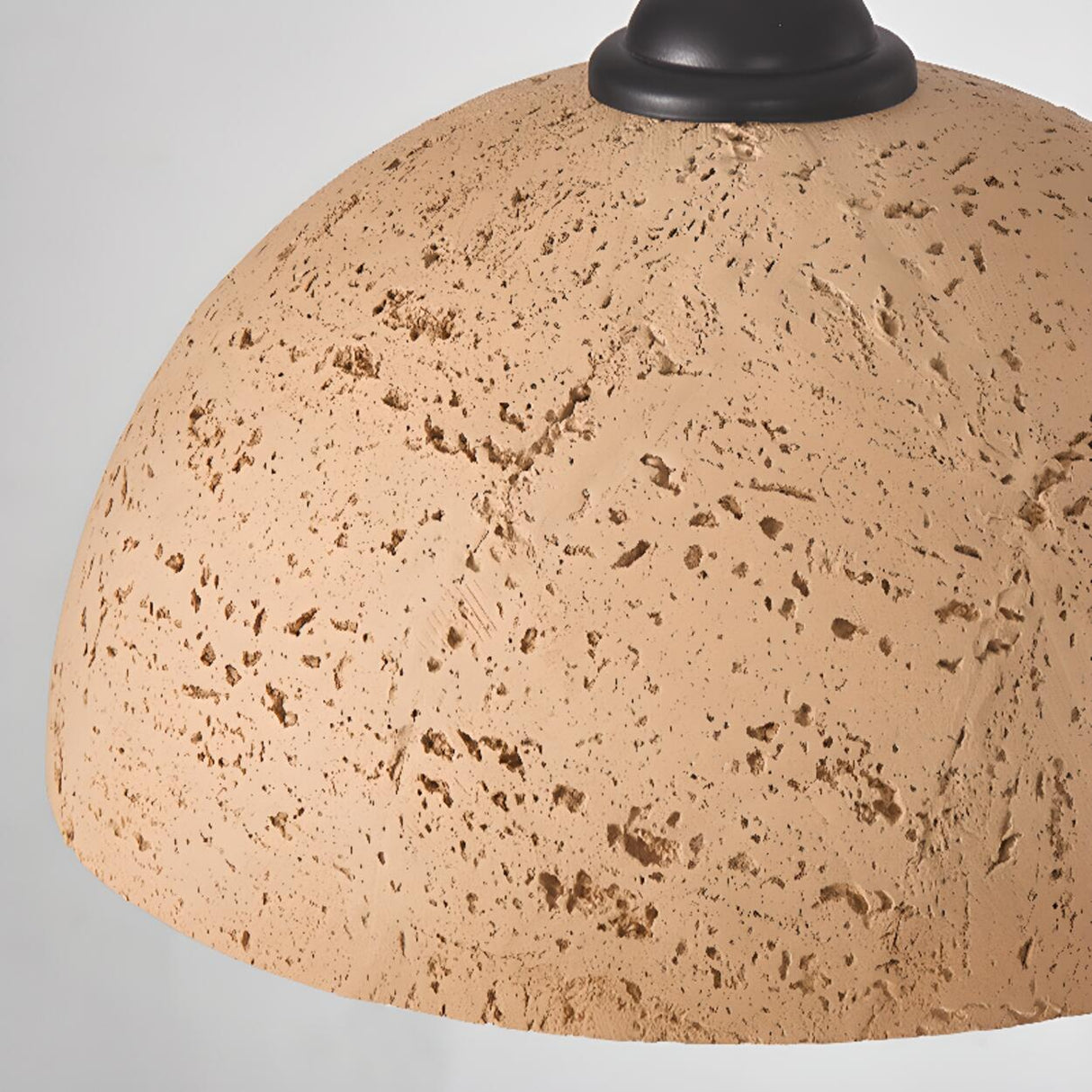 Art Deco Industrial Resin Dome Vaulted Pendant Light Image - 8