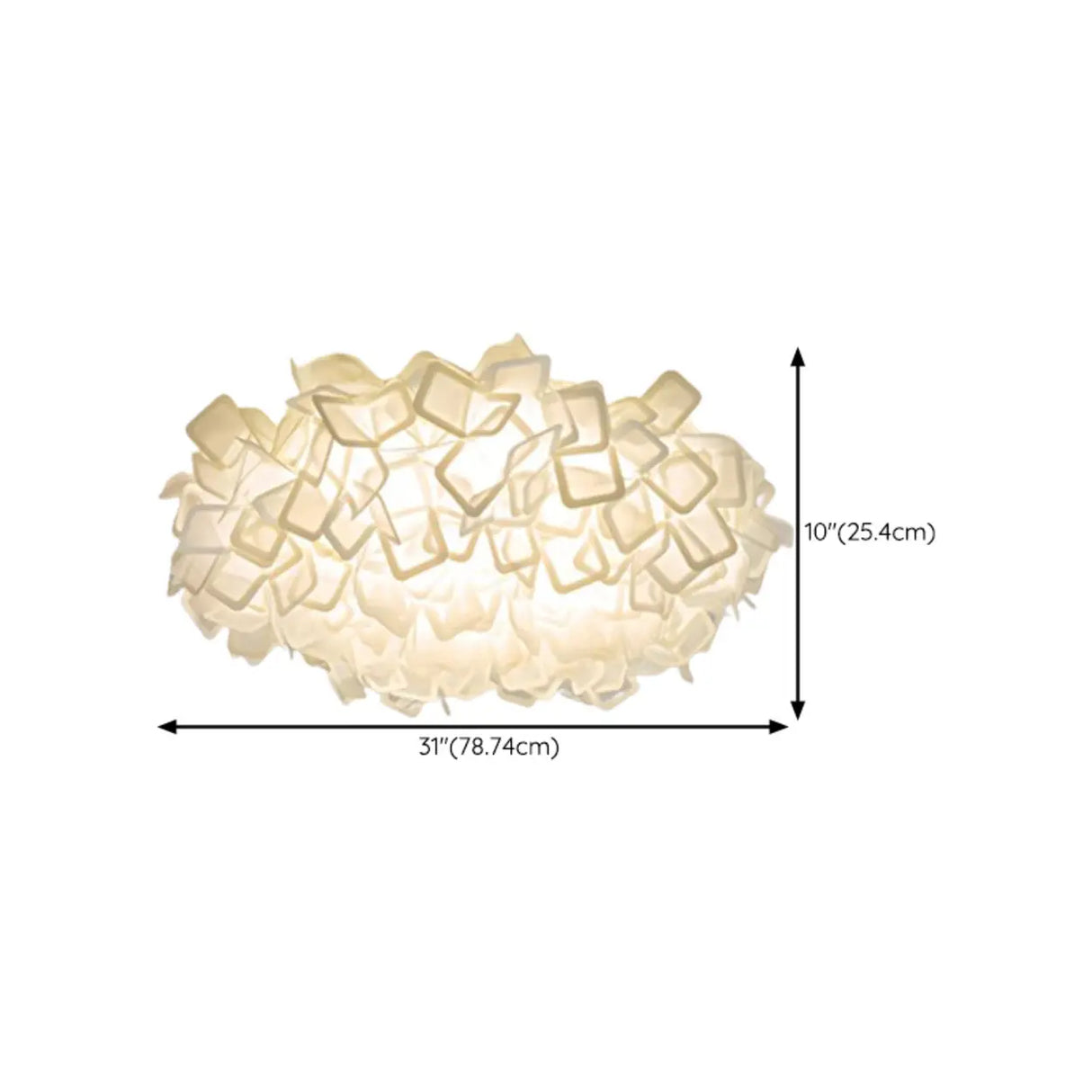 Bedroom Mini Art Deco White Flush Mount Ceiling Light Image - 13