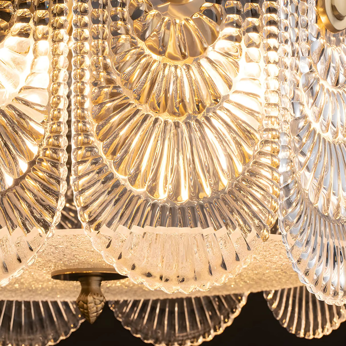 Art Deco Tiered Crystal Wall Sconce Lighting Image - 8