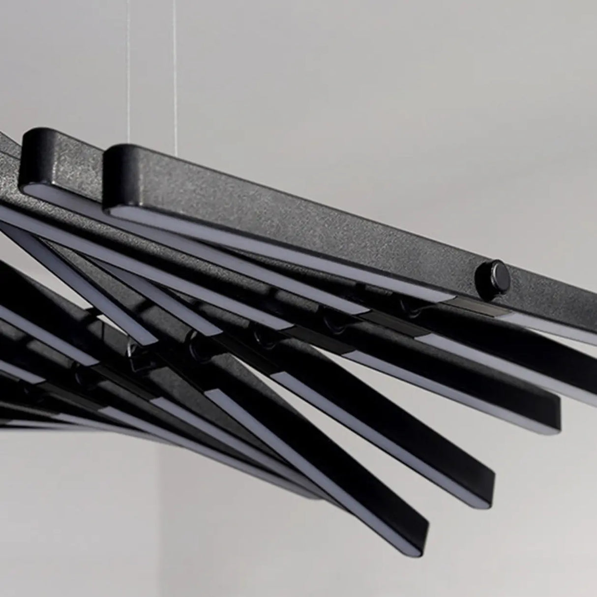 Art-Inspired Fishbone LED Dining Room Pendant Light Image - 12