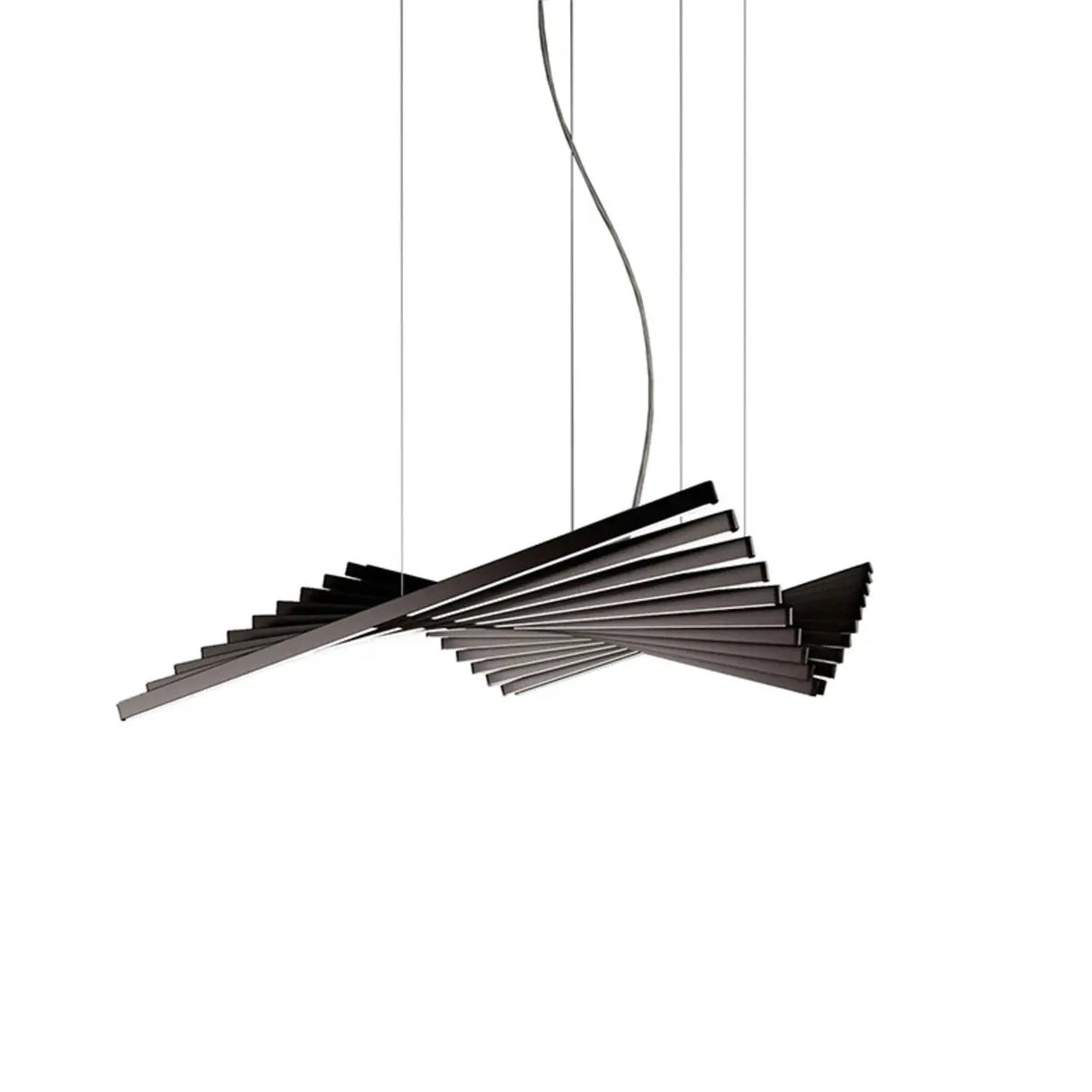 Art-Inspired Fishbone LED Dining Room Pendant Light Image - 5