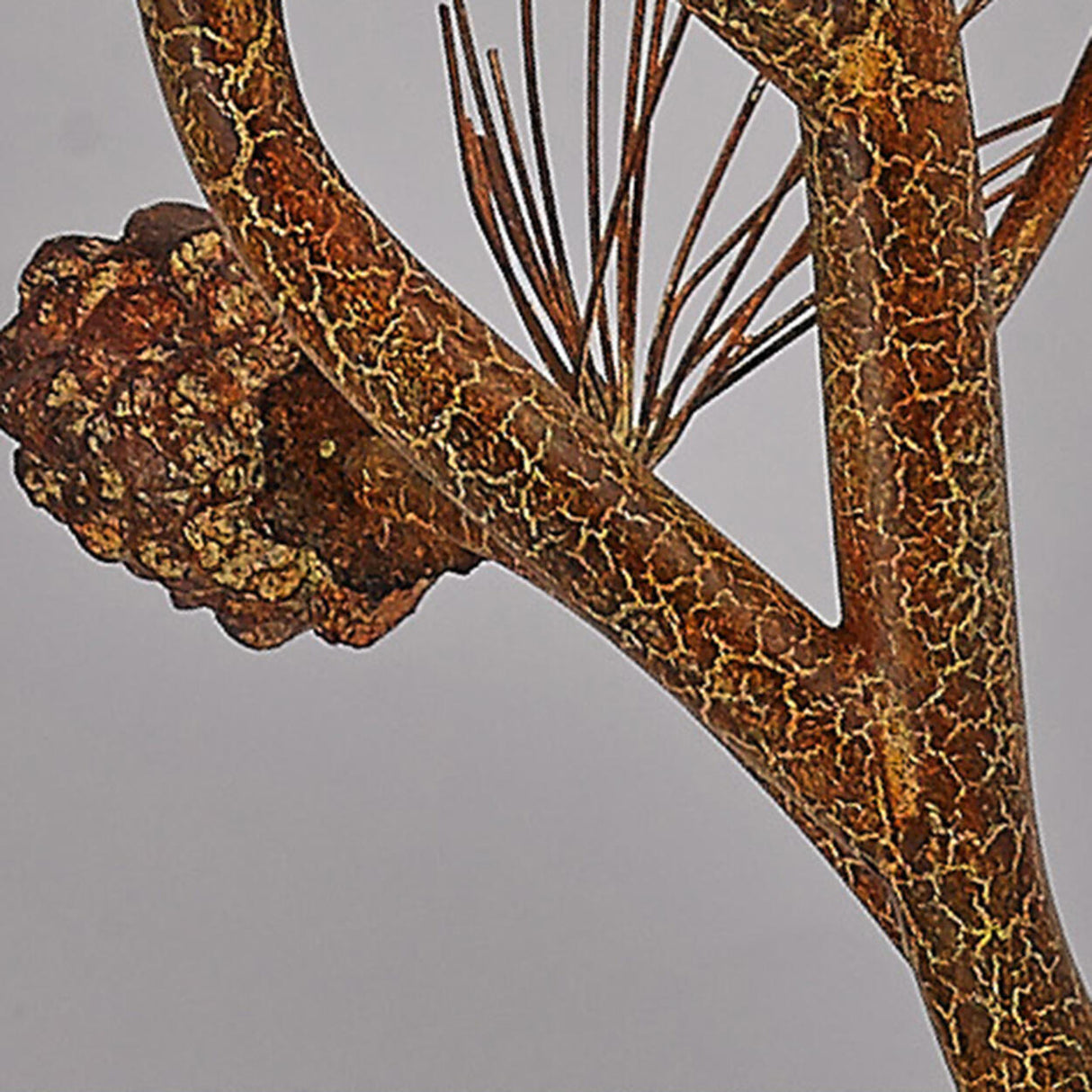 Art Tree-Shaped Base Fabric Shade Bedside Table Lamp Image - 8