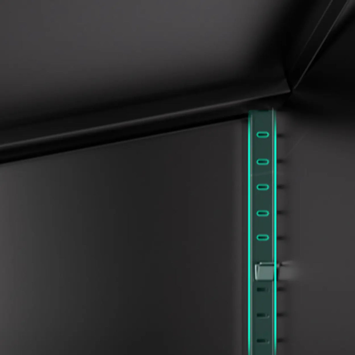 Artistic Animal Print Black Square Nightstand with Cabinet Image - 12