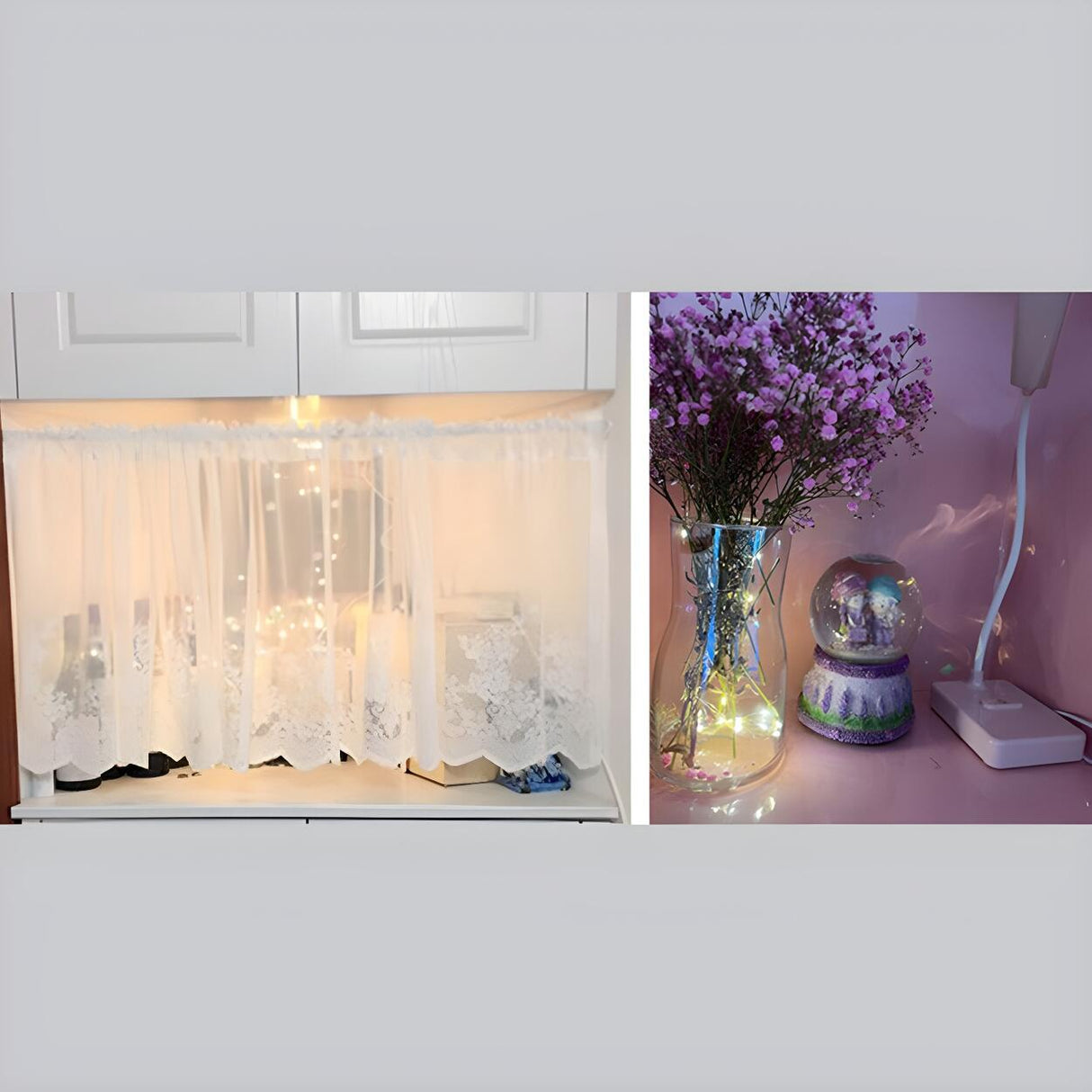 Artistic Outdoor Christmas Copper Wire String Lights Image - 13