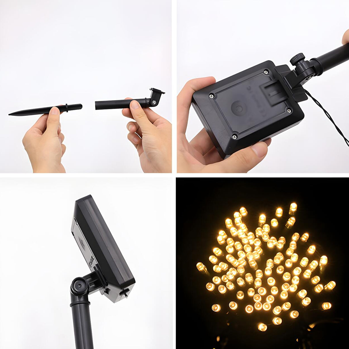 Artistic Outdoor Christmas Copper Wire String Lights Image - 14