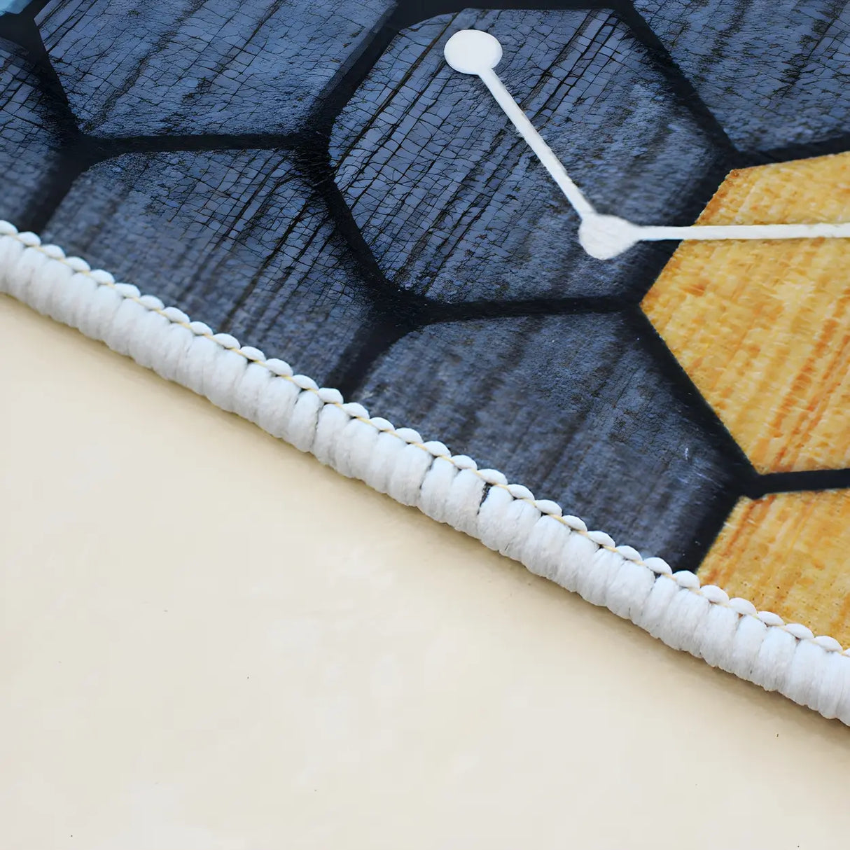 Artistic Rectangle Polyester Grey Floral Area Rug Image - 8