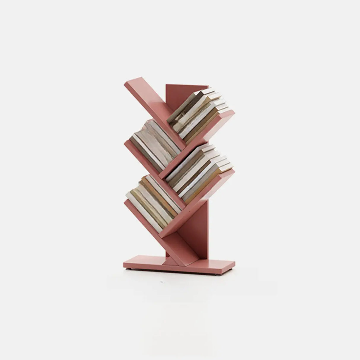 Artistic Vertical Rubberwood Branch Bookcase Black Image - 14