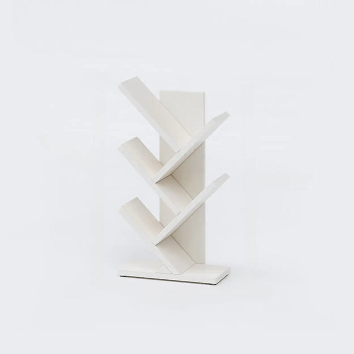 Artistic Vertical Rubberwood Branch Bookcase Black Image - 32