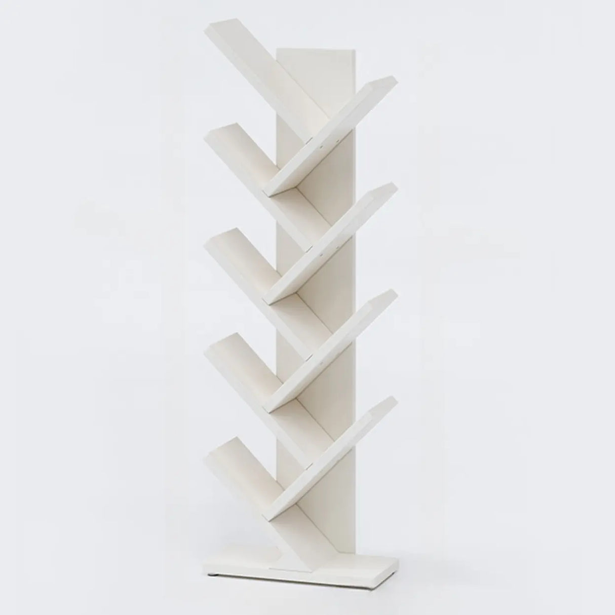 Artistic Vertical Rubberwood Branch Bookcase Black Image - 34