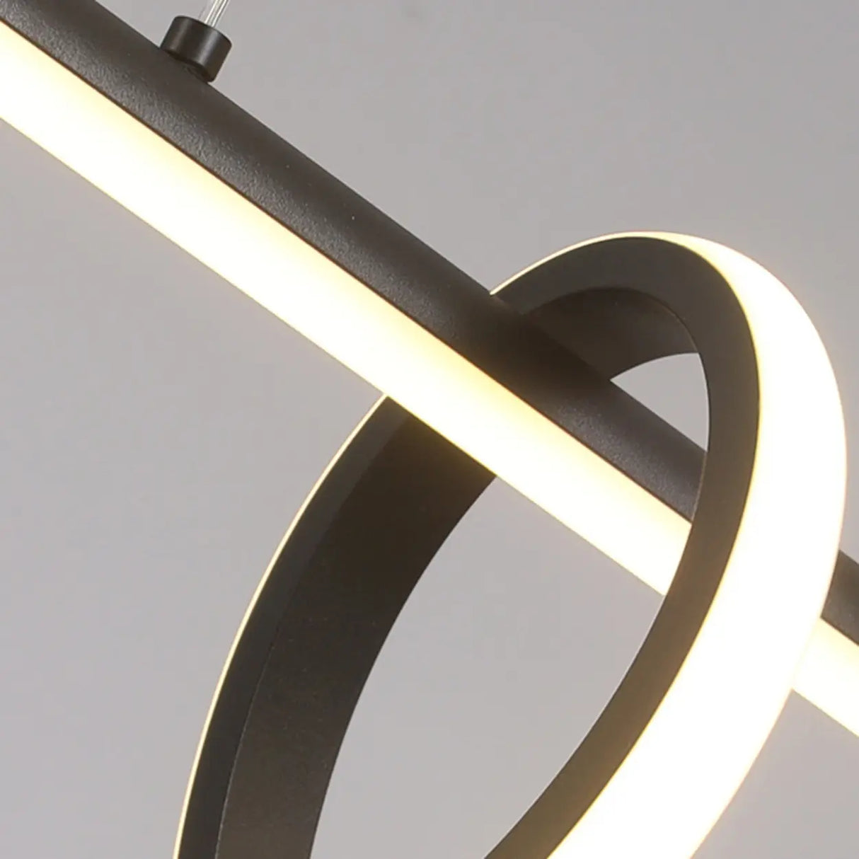 Artistic Wavy Loop Design LED Island Pendant Light Image - 11