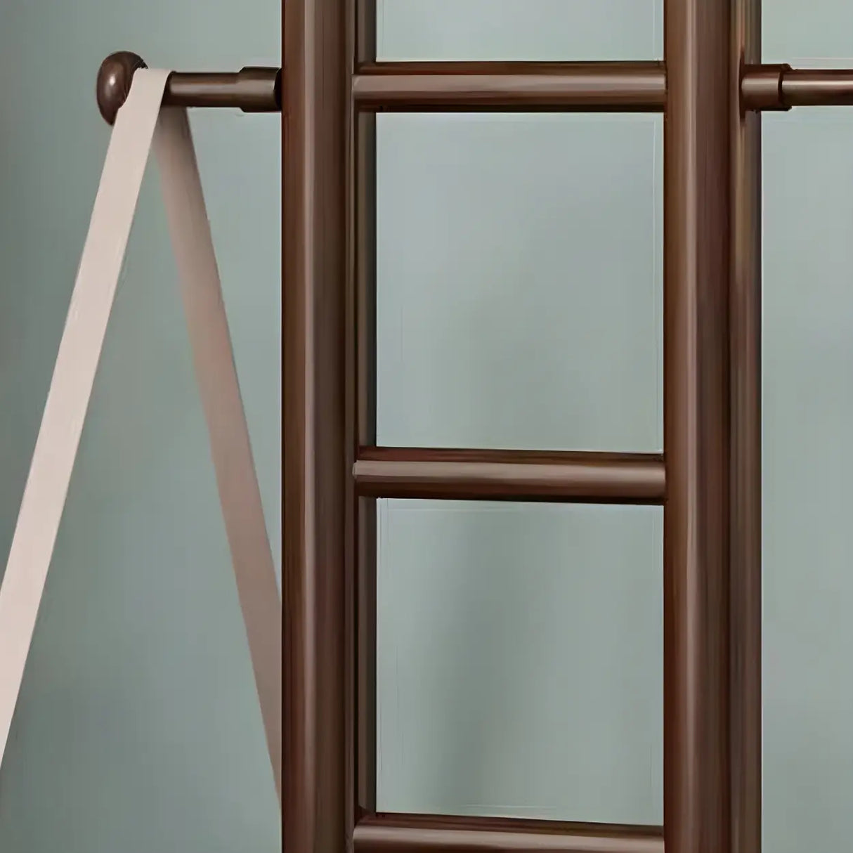 Artistic Wooden Curve Freestanding Coat Rack with Hooks Image - 5