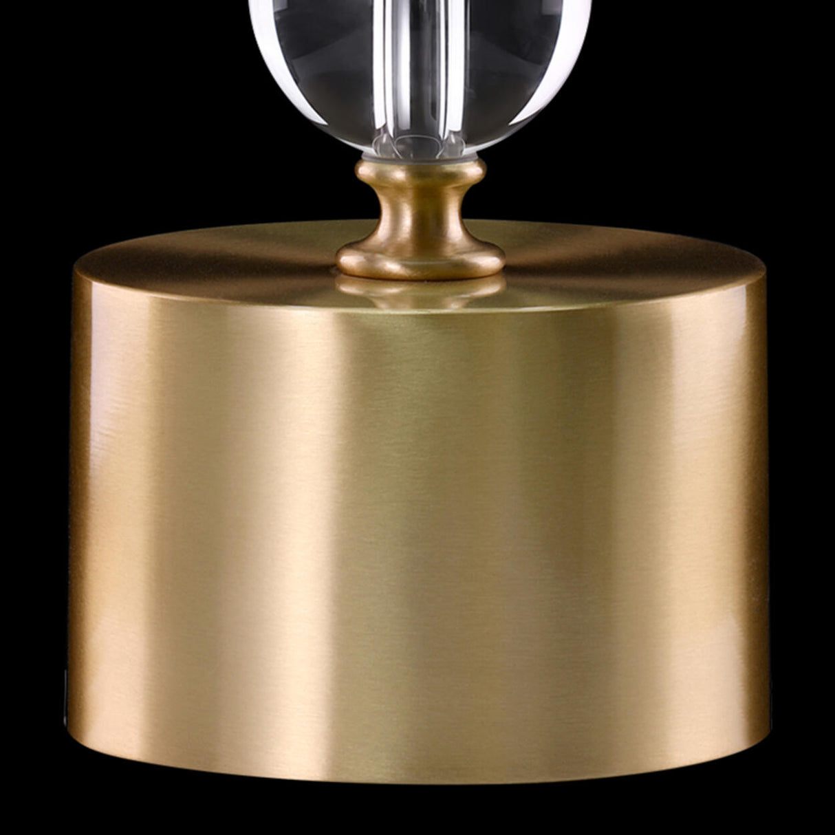 Barrel-Shaped Spherical Clear Crystal Column Table Lamp Image - 10