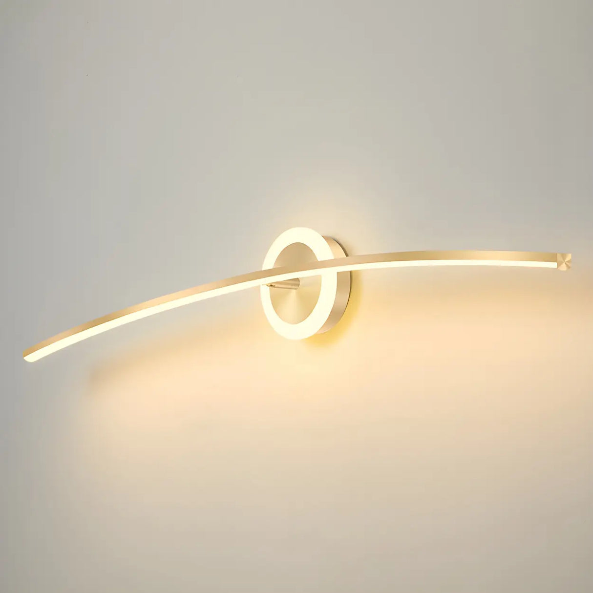 Bathroom Creative Minimalist Curved Strip Vanity Light Image - 10