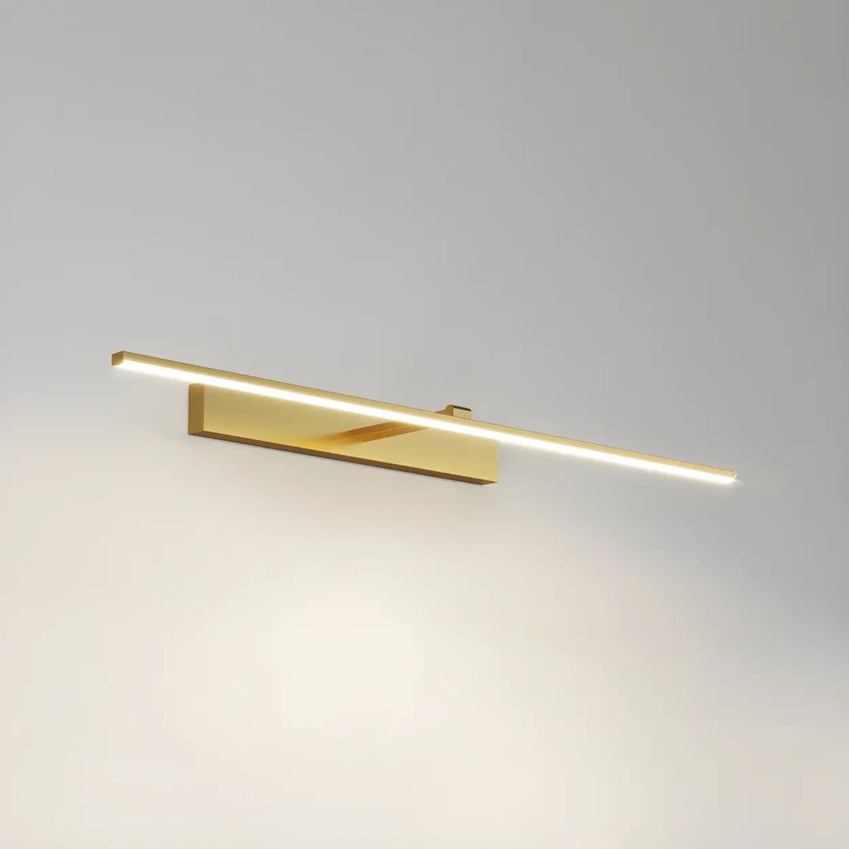 Bathroom Minimalist LED Strip Metal Wall Vanity Light Image - 13