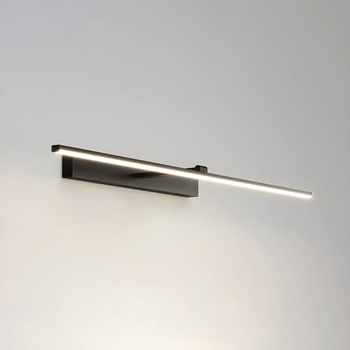 Bathroom Minimalist LED Strip Metal Wall Vanity Light Image - 23