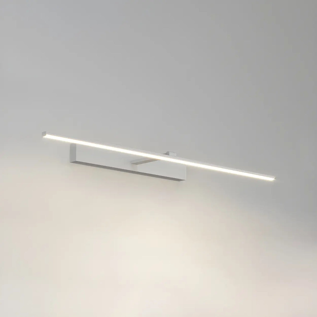 Bathroom Minimalist LED Strip Metal Wall Vanity Light Image - 8