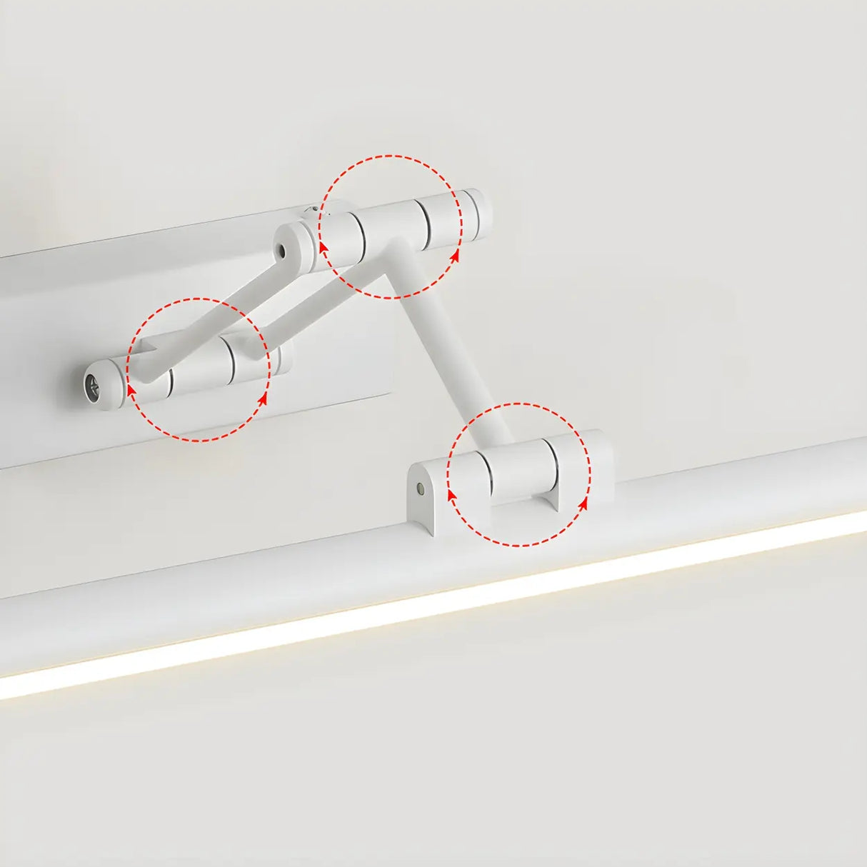 Bathroom Simple Retractable Cylinder Vanity Light Image - 22