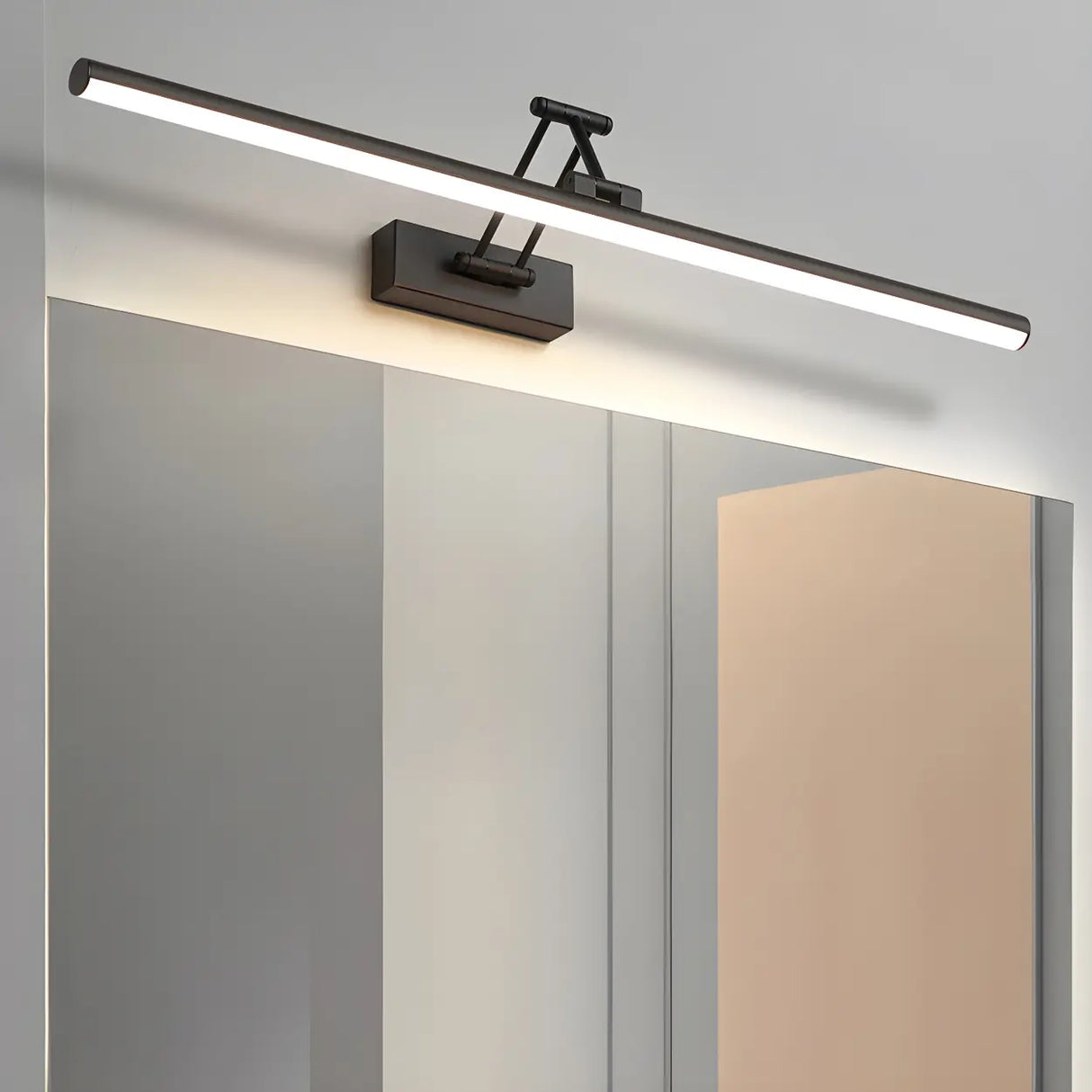 Bathroom Simple Retractable Cylinder Vanity Light Image - 4